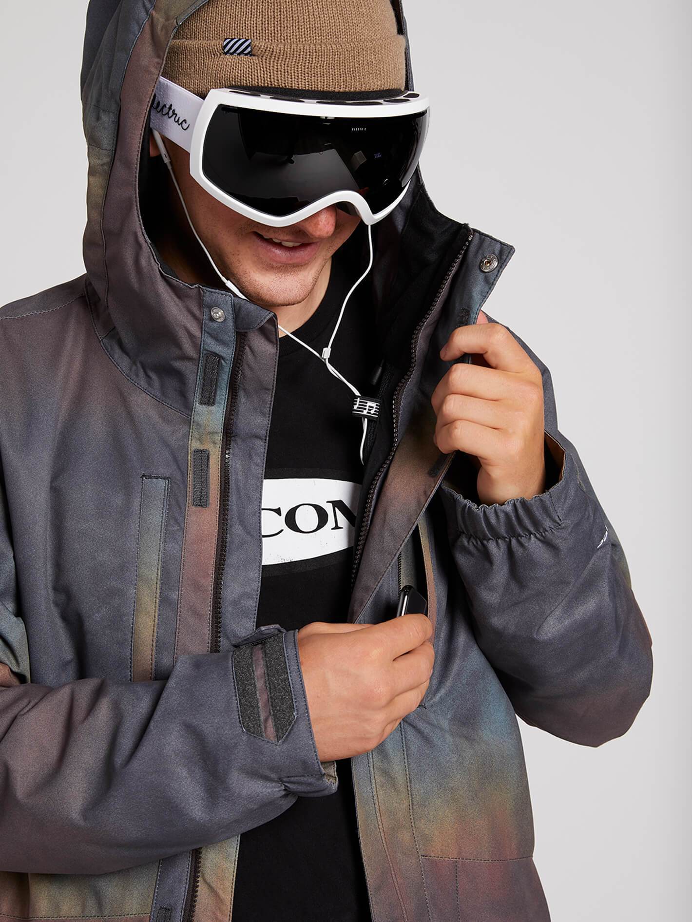 Mens Slyly Insulated Jacket - Vintage Black