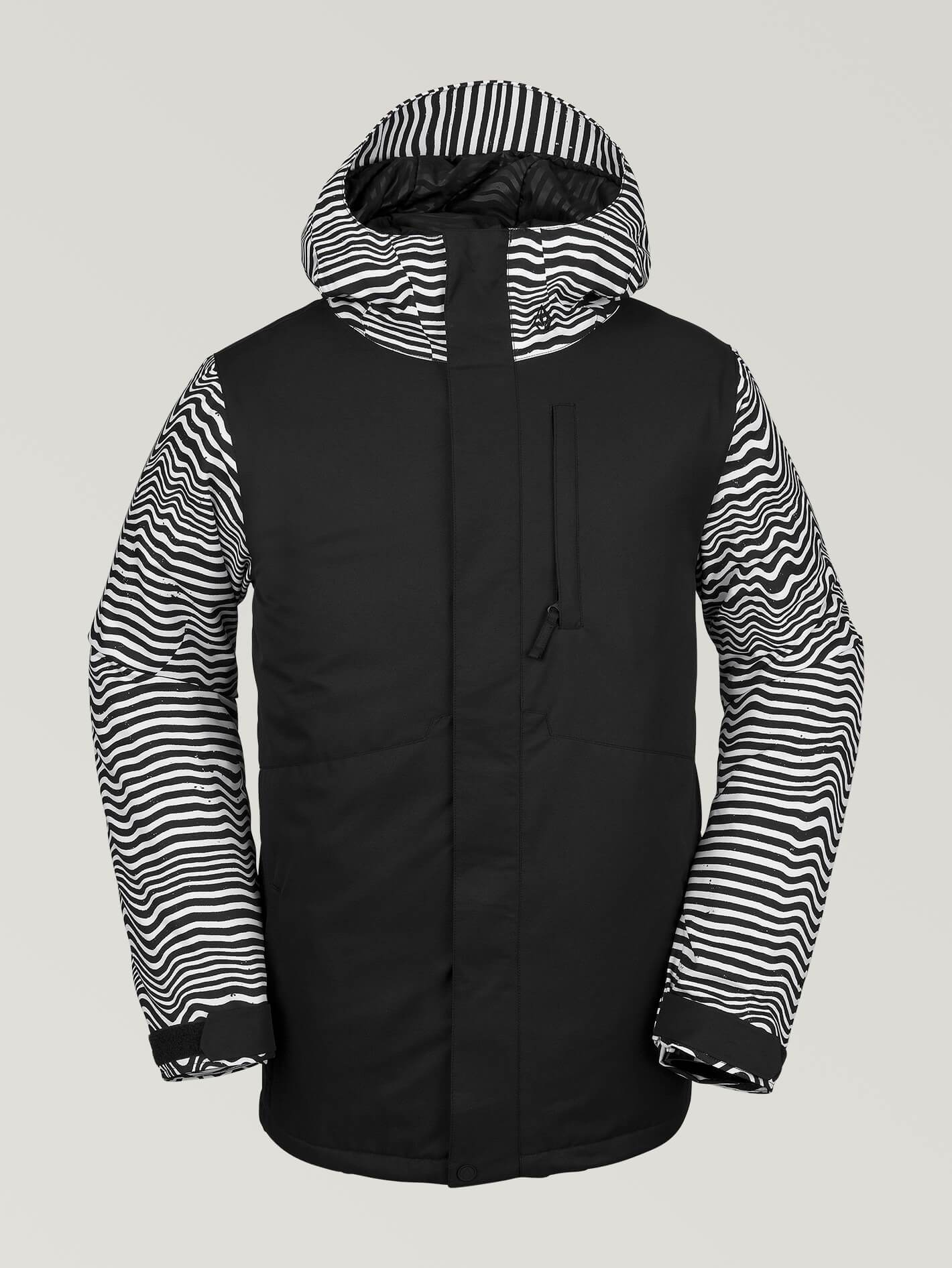 Mens 17Forty Insulated Jacket - Black Stripe