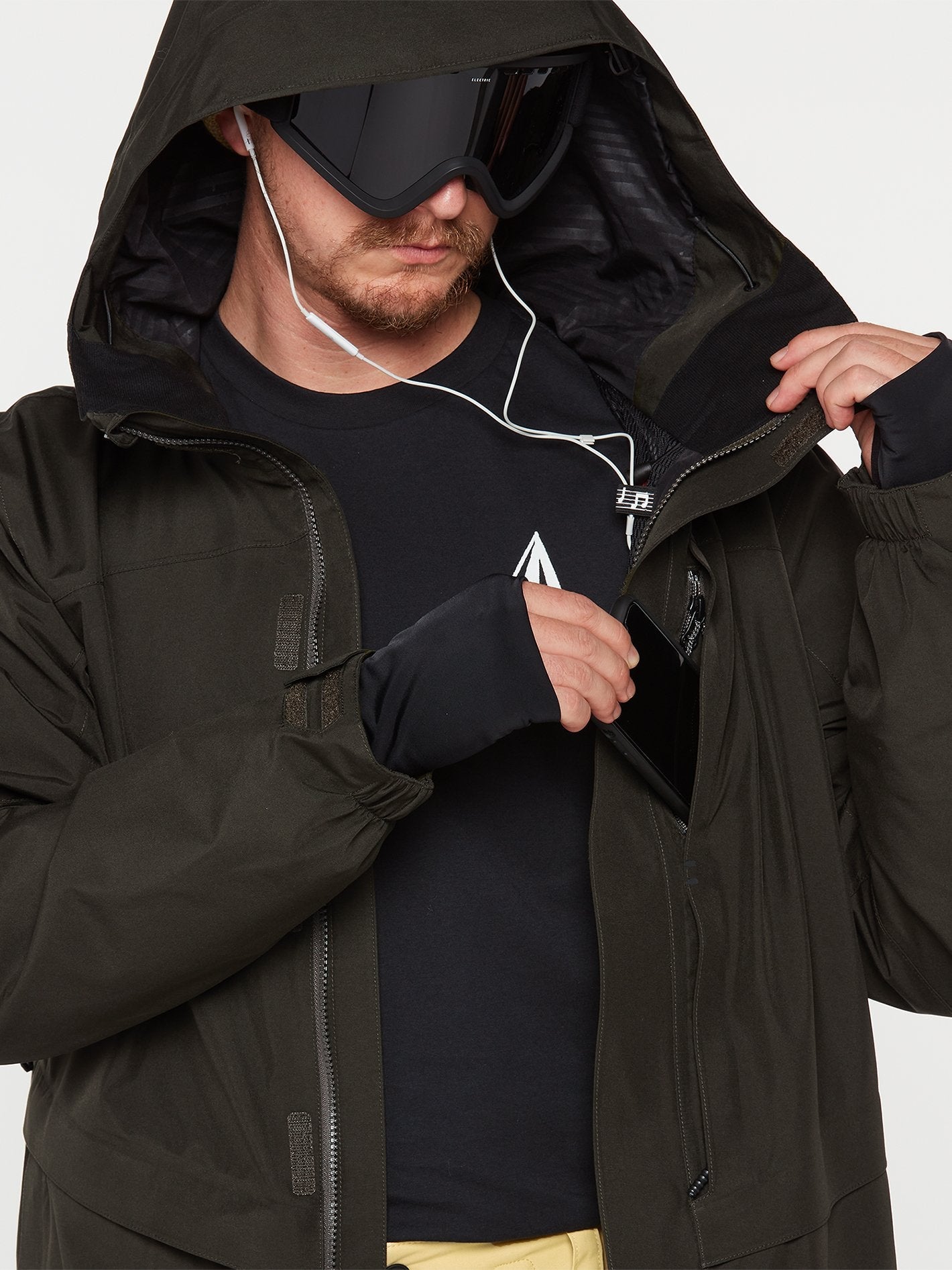 Tds 2L Gore-Tex Jacket - BLACK GREEN
