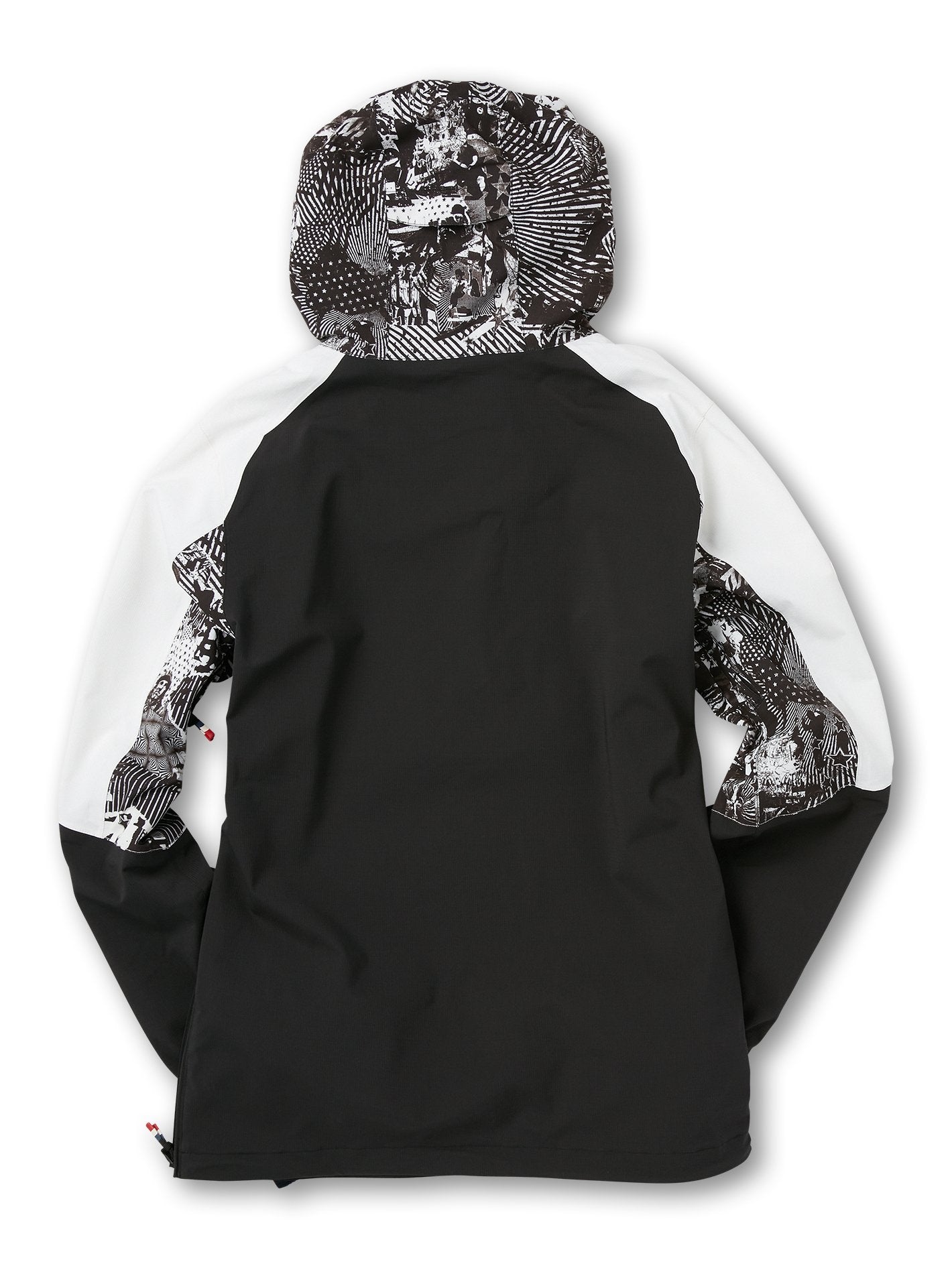 Ou Brighton Pullover Jacket - BLACK WHITE