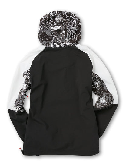 Ou Brighton Pullover Jacket - BLACK WHITE