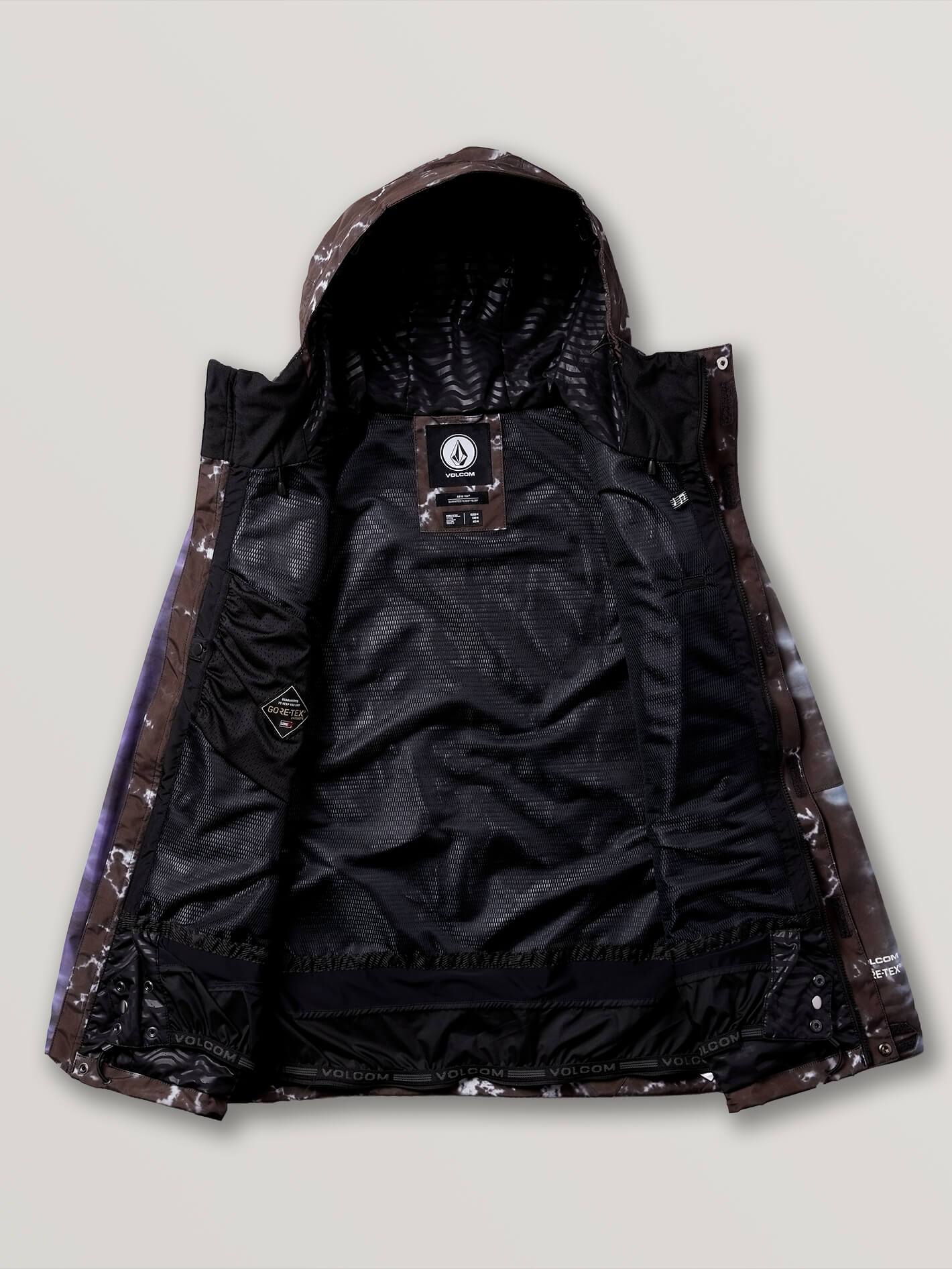 Mens L Gore-Tex Jacket - Black Print
