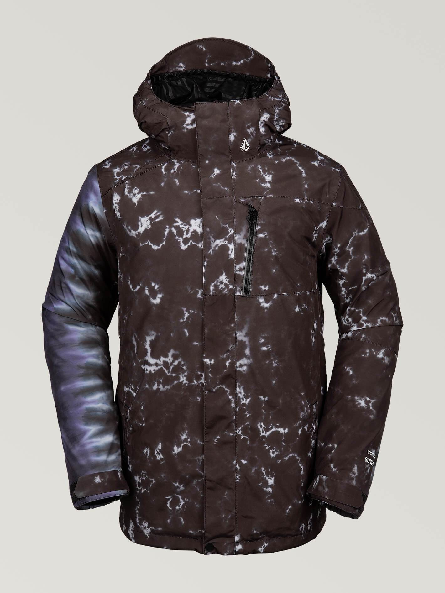 Mens L Gore-Tex Jacket - Black Print