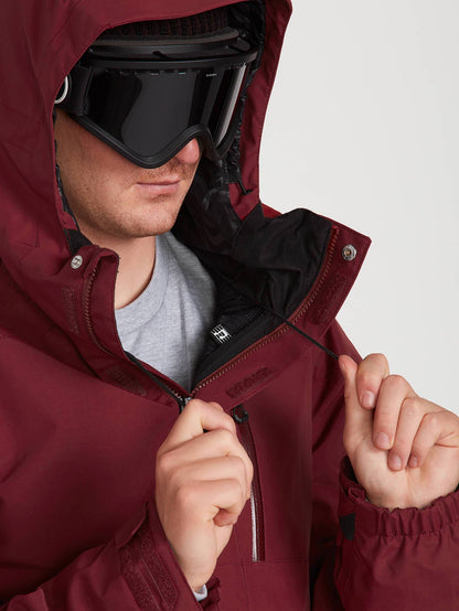 Mens L Gore-Tex Jacket - Burnt Red