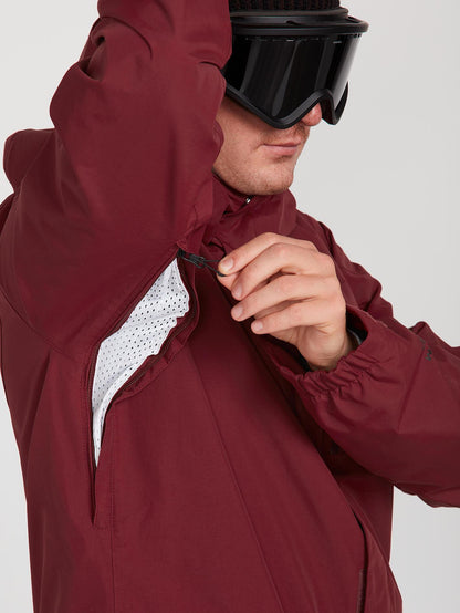 Mens L Gore-Tex Jacket - Burnt Red