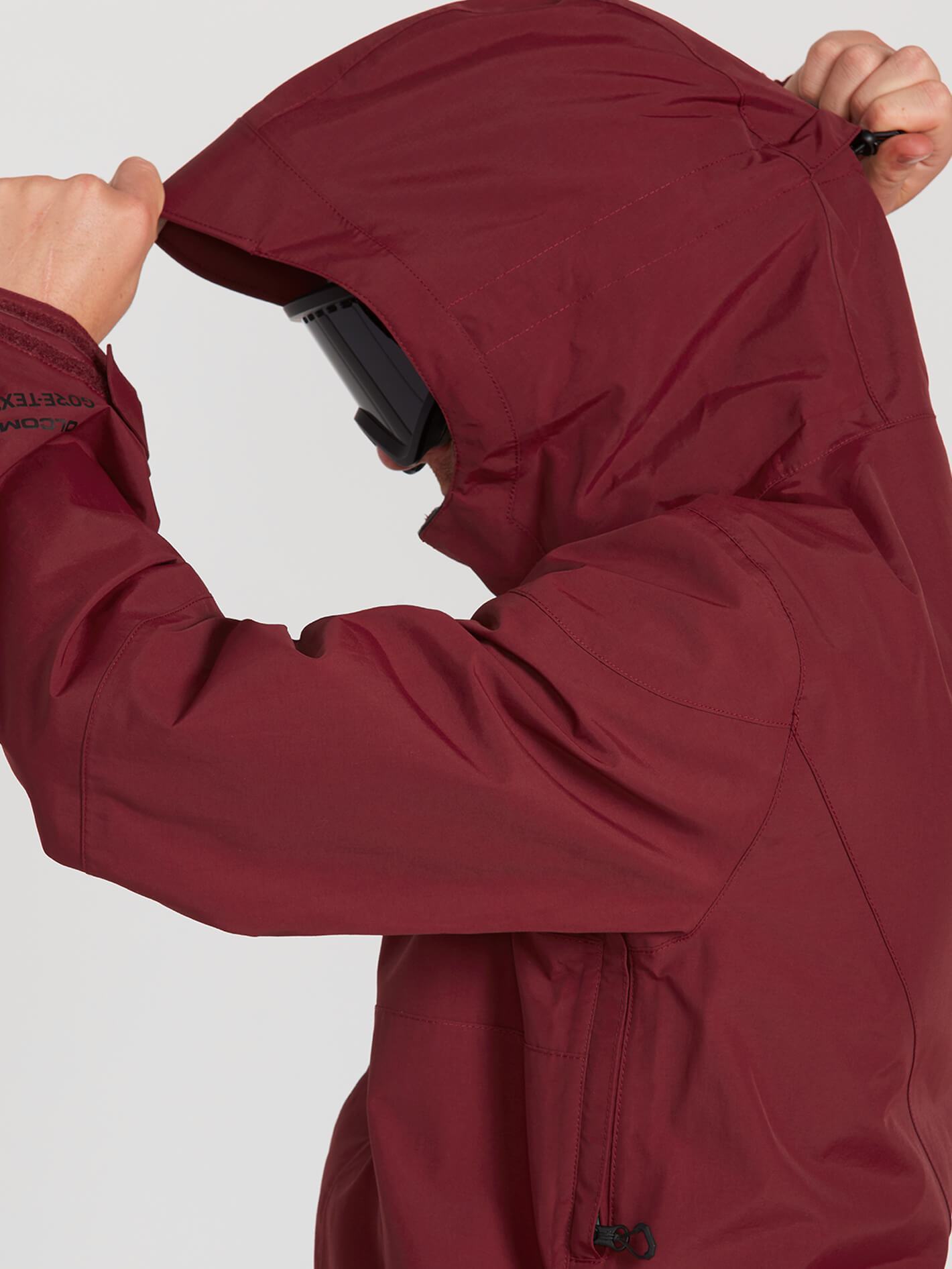 Mens L Gore-Tex Jacket - Burnt Red