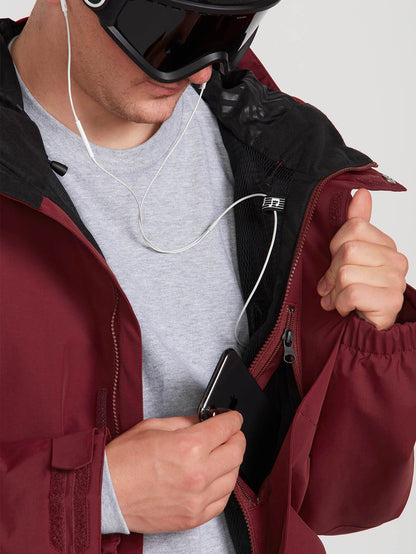 Mens L Gore-Tex Jacket - Burnt Red