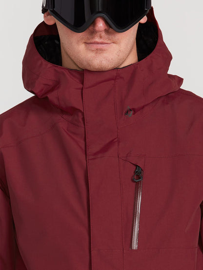 Mens L Gore-Tex Jacket - Burnt Red