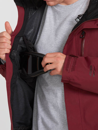 Mens L Gore-Tex Jacket - Burnt Red