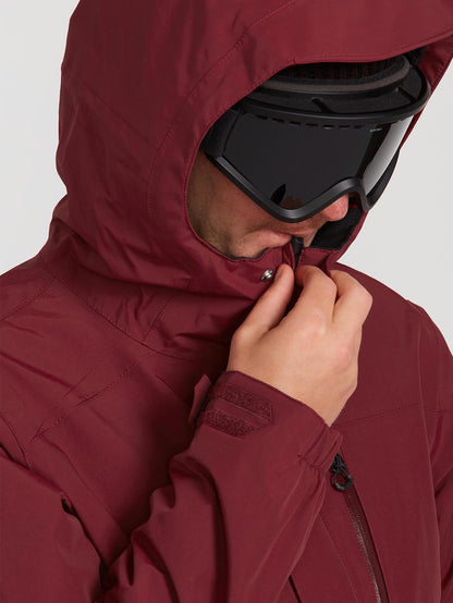 Mens L Gore-Tex Jacket - Burnt Red