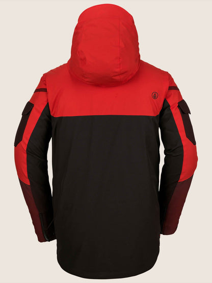 Utility Jacket - Black Red