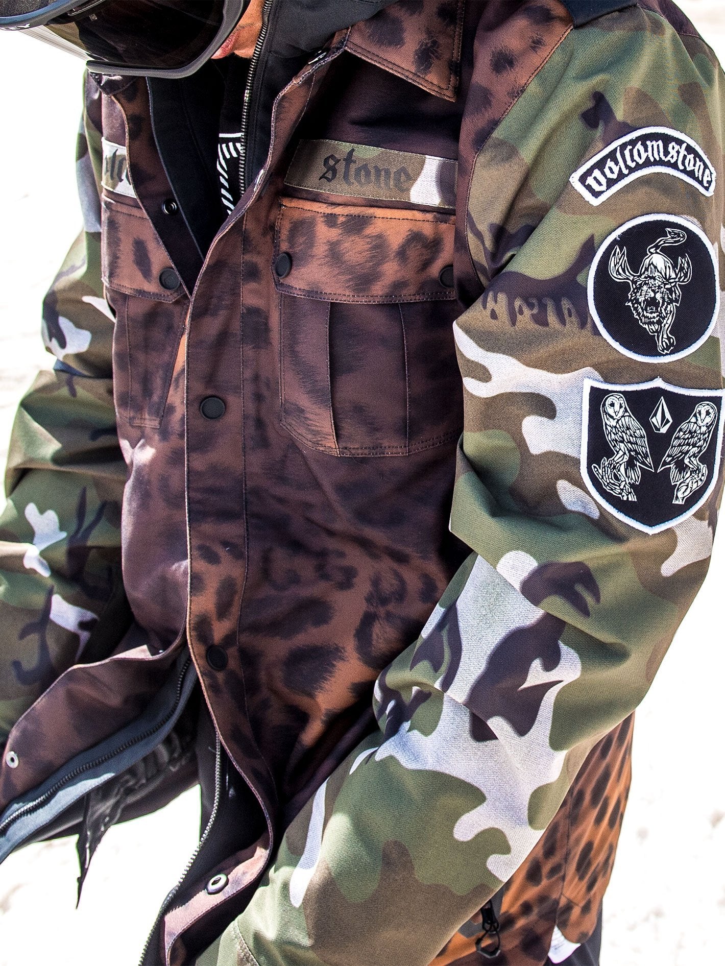Mens Creedle2Stone Jacket - Cheetah