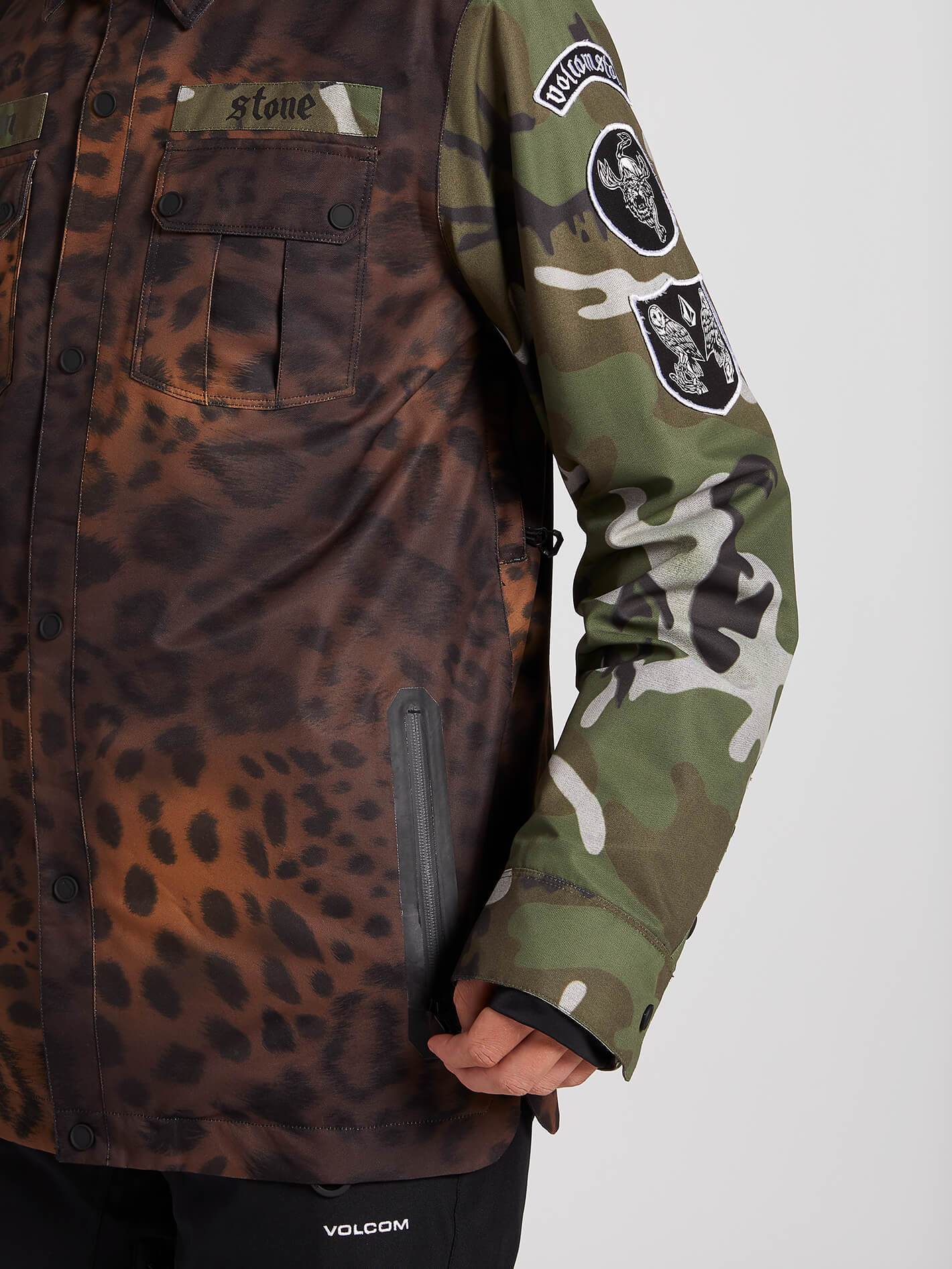 Mens Creedle2Stone Jacket - Cheetah