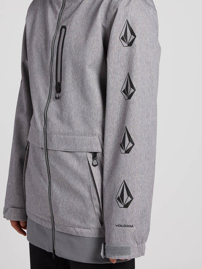 Mens D.S. Long Jacket - Heather Grey