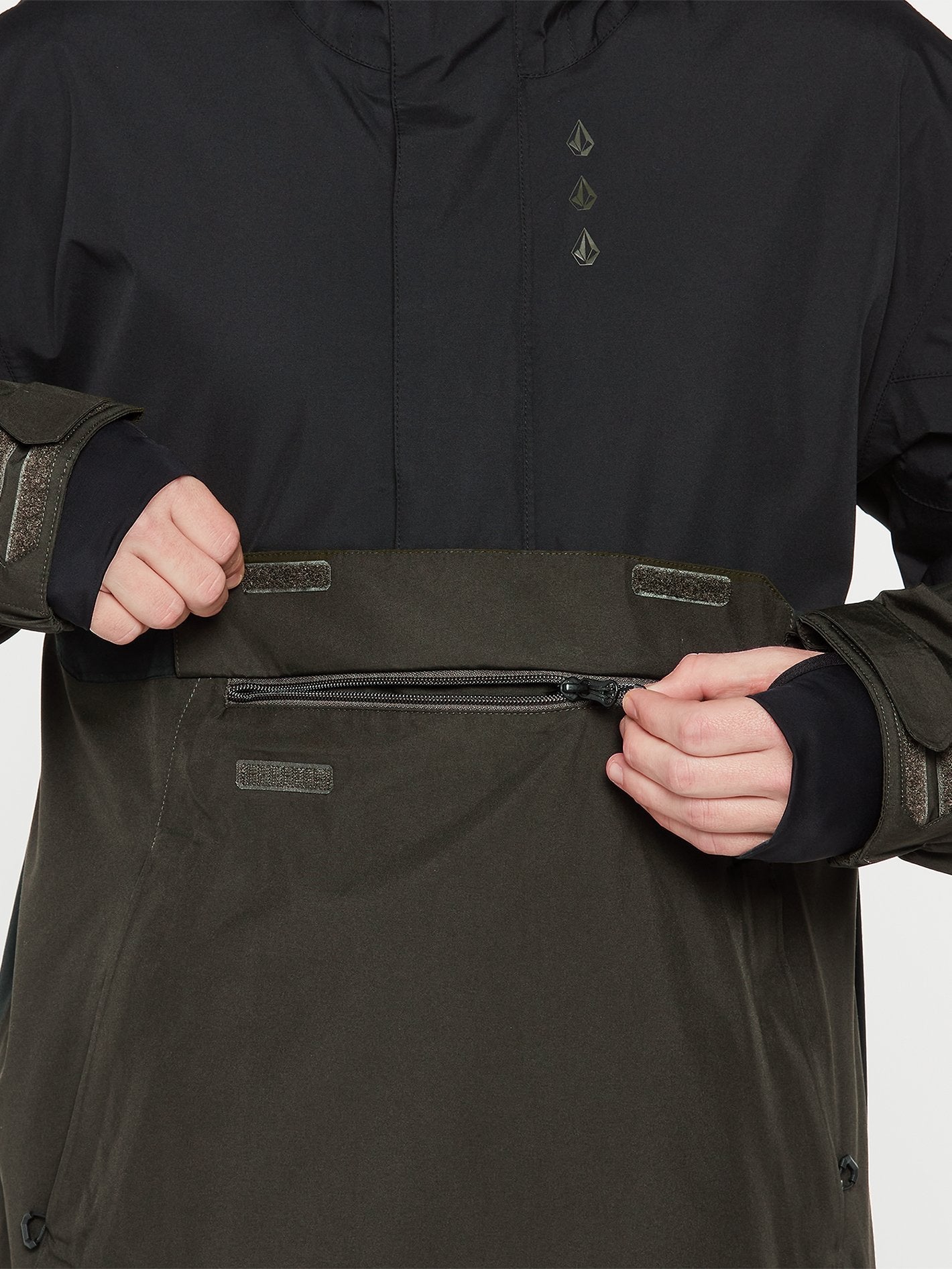 Melo Gore-Tex Pullover Jacket - BLACK GREEN