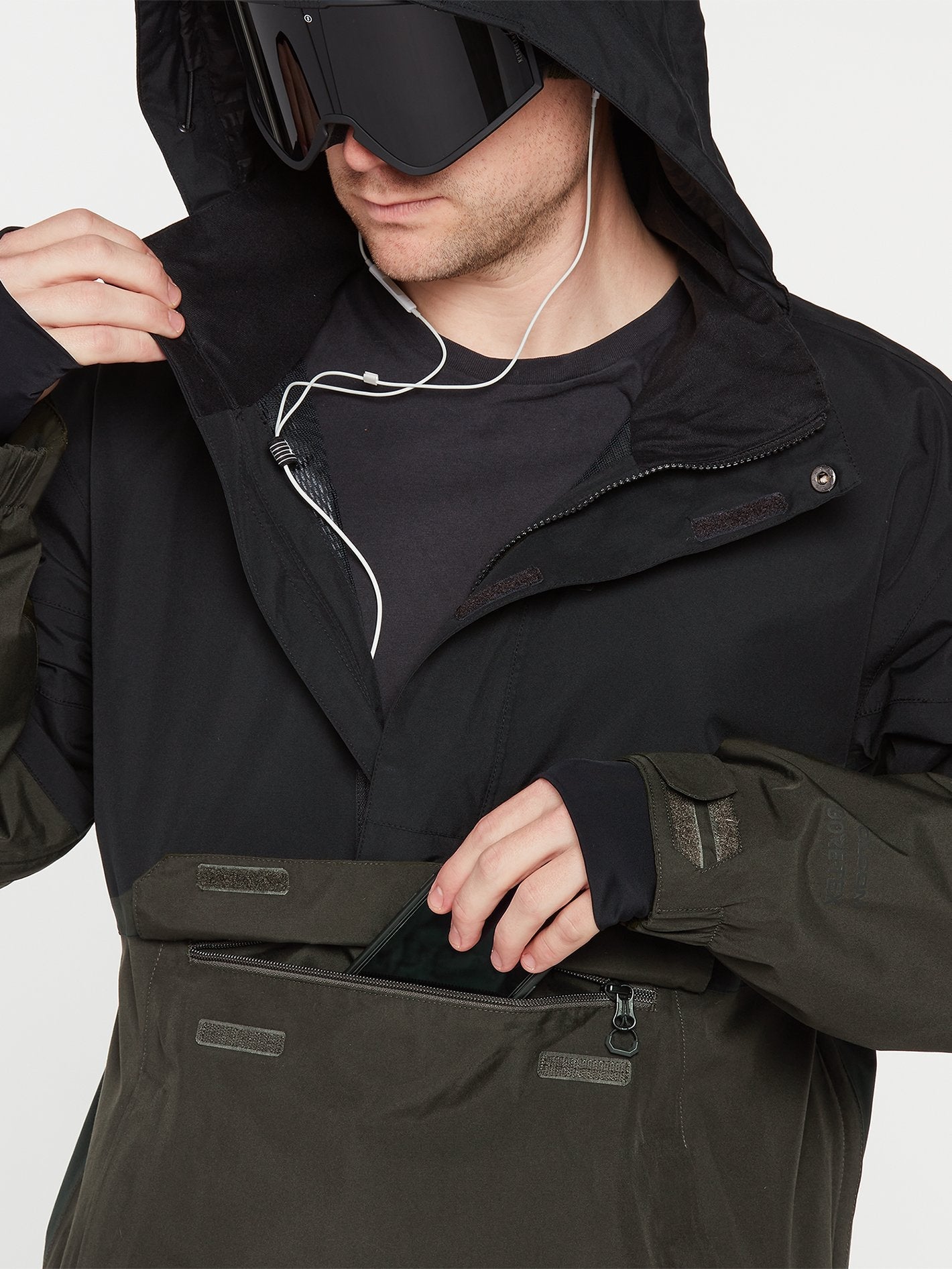 Melo Gore-Tex Pullover Jacket - BLACK GREEN