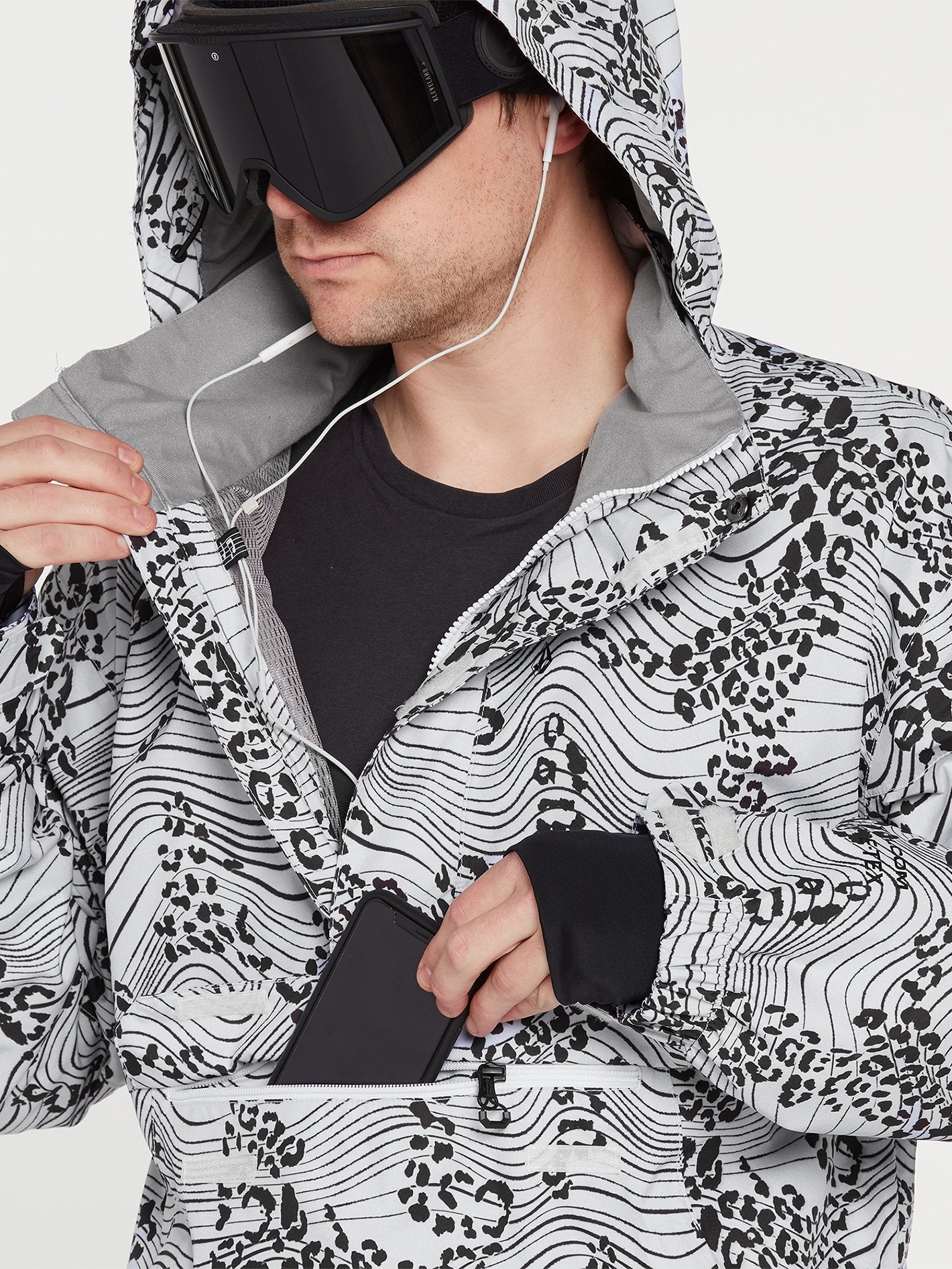 Melo Gore-Tex Pullover Jacket - WHITE PRINT