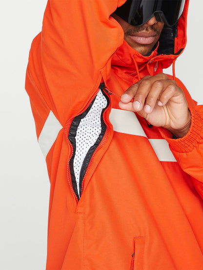 Longo Pullover Jacket - Orange Shock