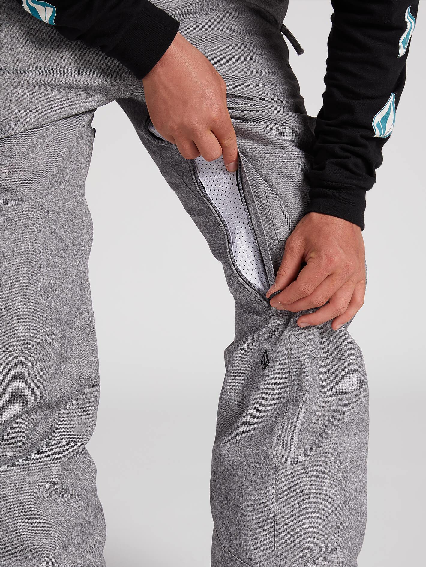 Mens Eastern Insulated Pants - Heather Grey