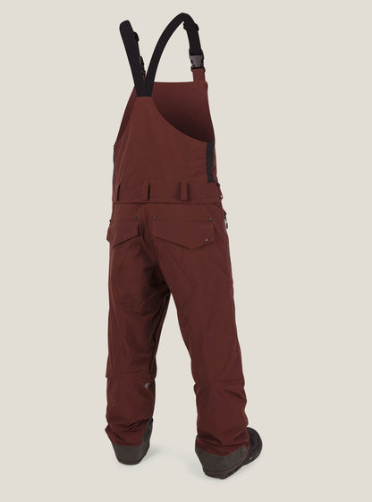 RAIN GTX BIB OVERALL BURNT RED