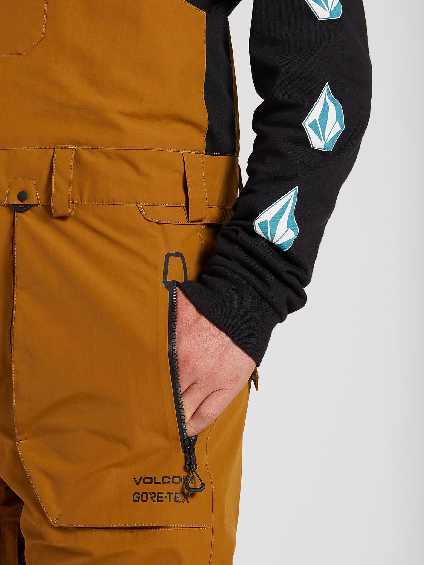 Mens Rain Gtx Bib Overall - Caramel