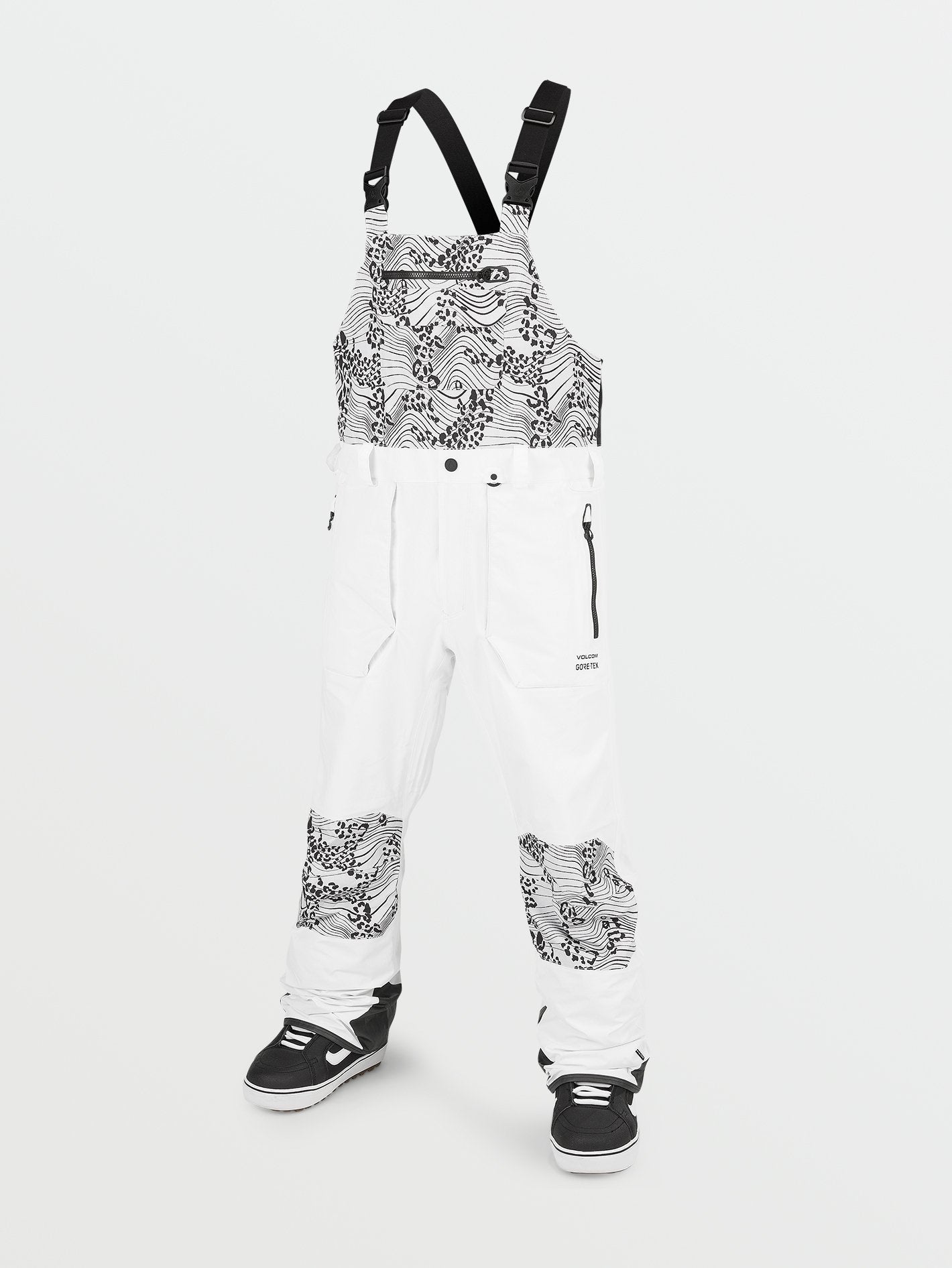 Rain Gore-Tex Bib Overall - WHITE PRINT