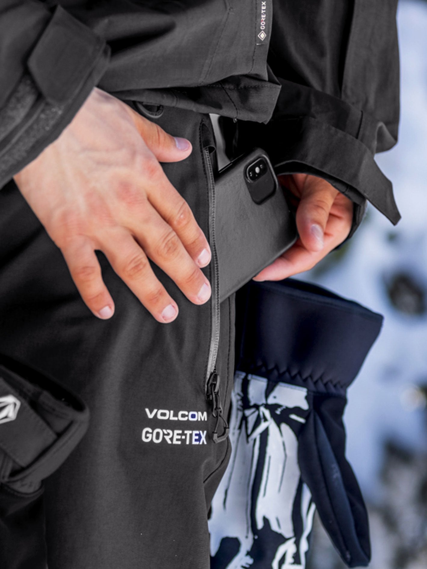 L Gore-Tex Trousers - BLACK