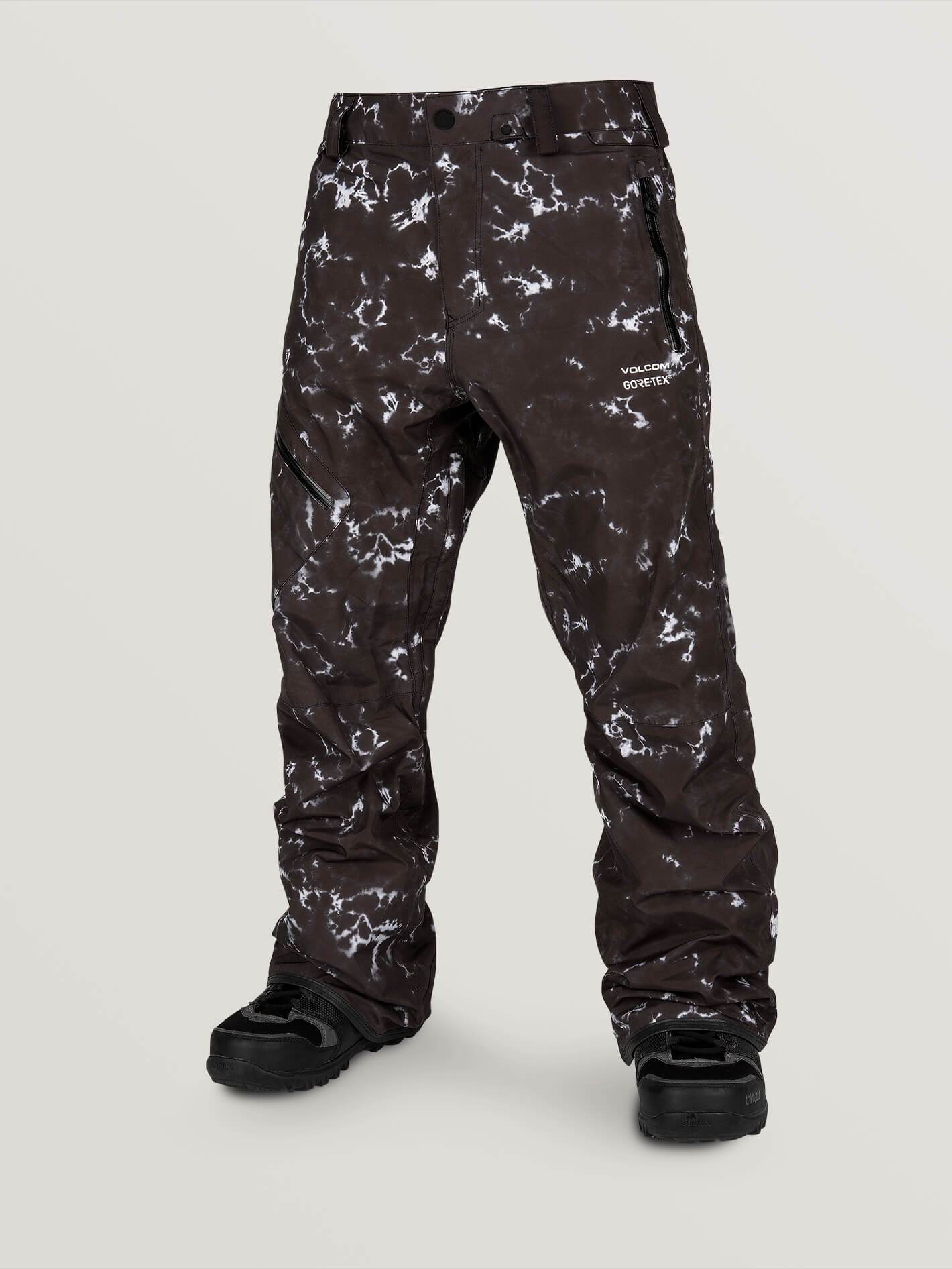 Mens L Gore-Tex Pants - Black Print