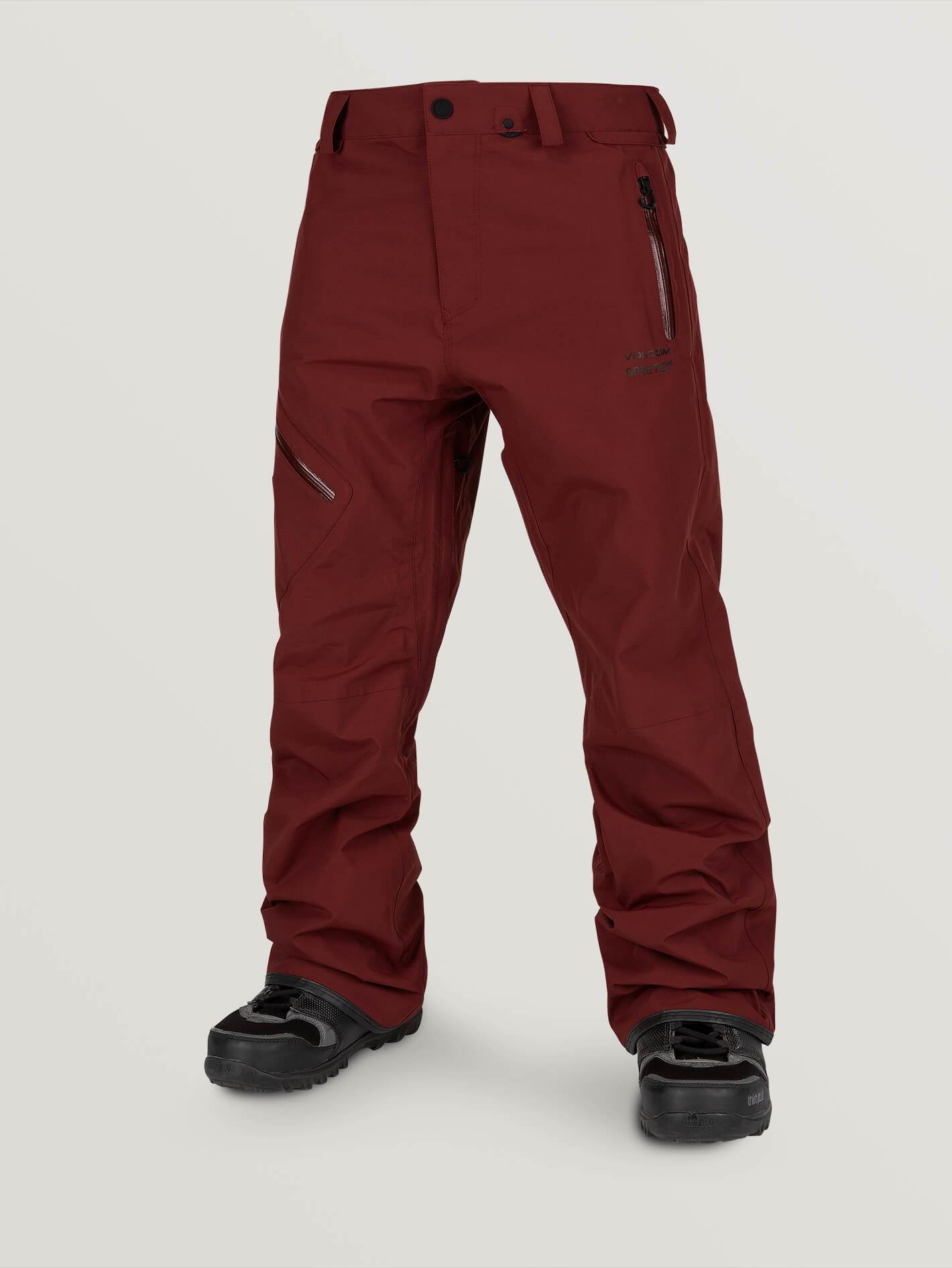Mens L Gore-Tex Pants - Burnt Red
