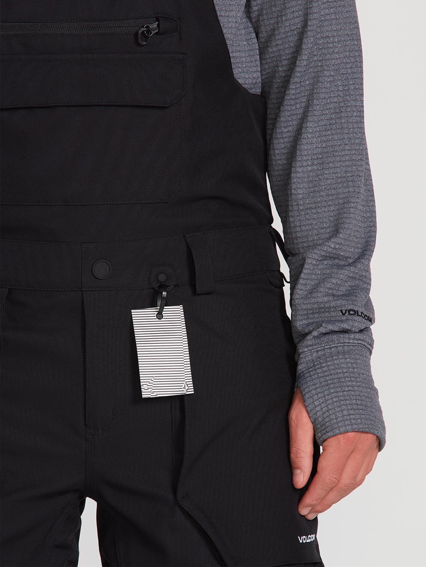 Roan Bib Overall - BLACK