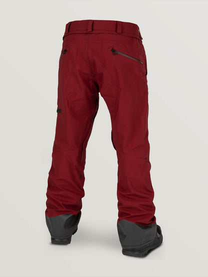 Mens Stretch Gore-Tex Pants - Burnt Red