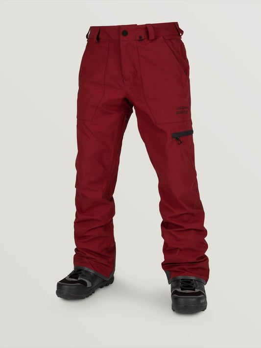 Mens Stretch Gore-Tex Pants - Burnt Red