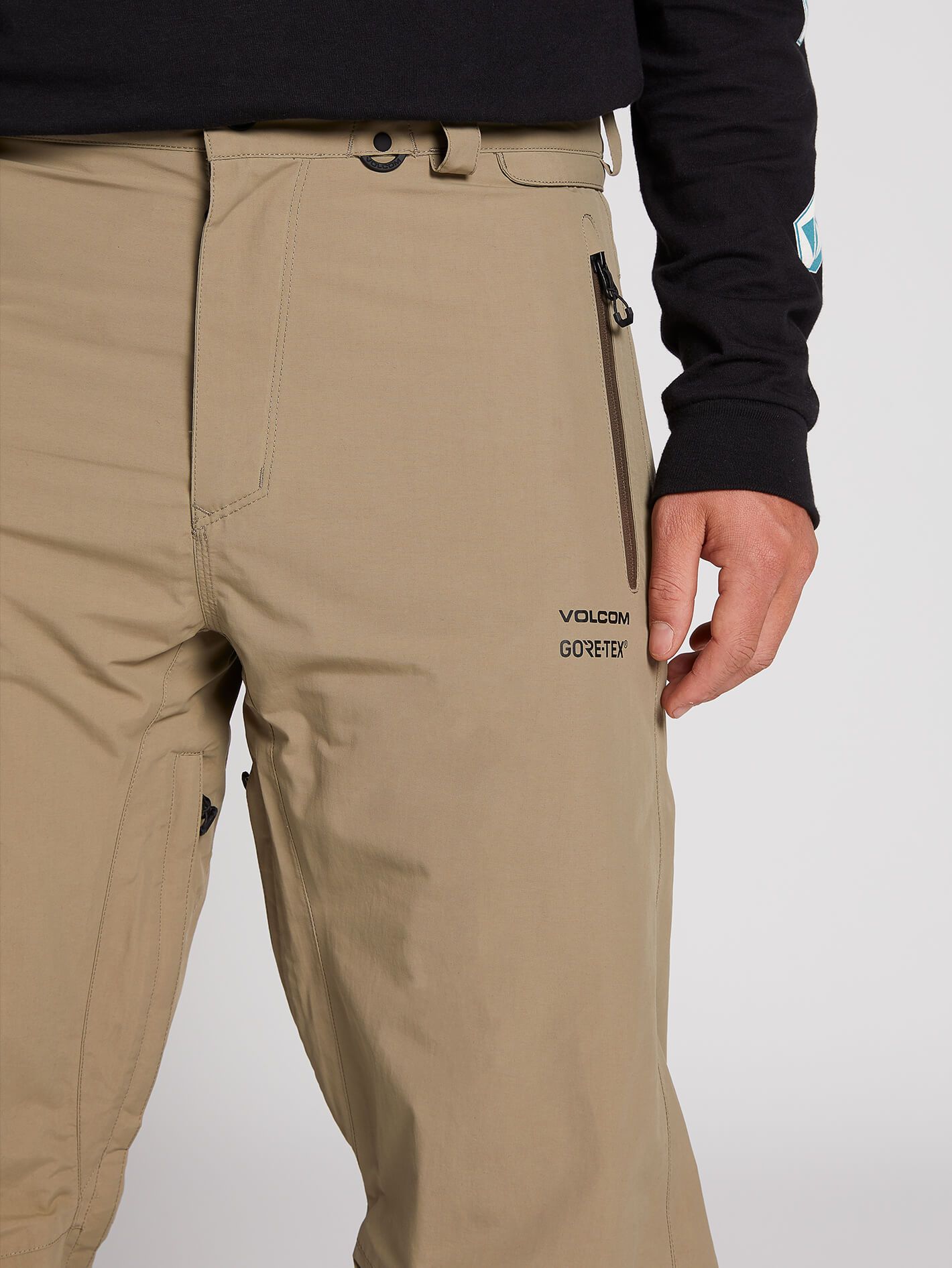Mens L Gore-Tex Pants Tall - Teak