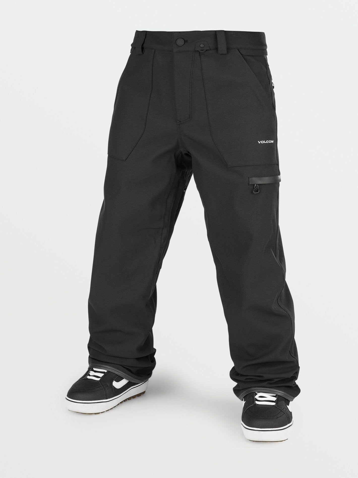 V-Line Trousers - BLACK