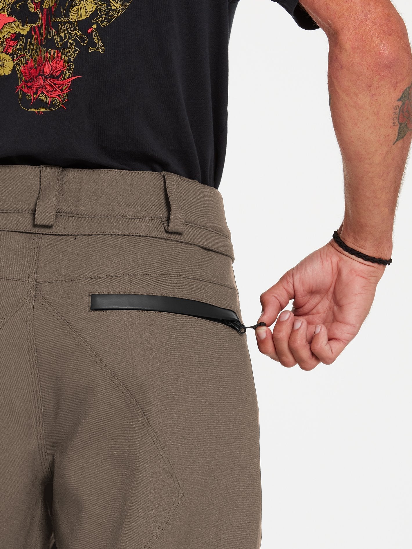V-Line Trousers - DARK TEAK