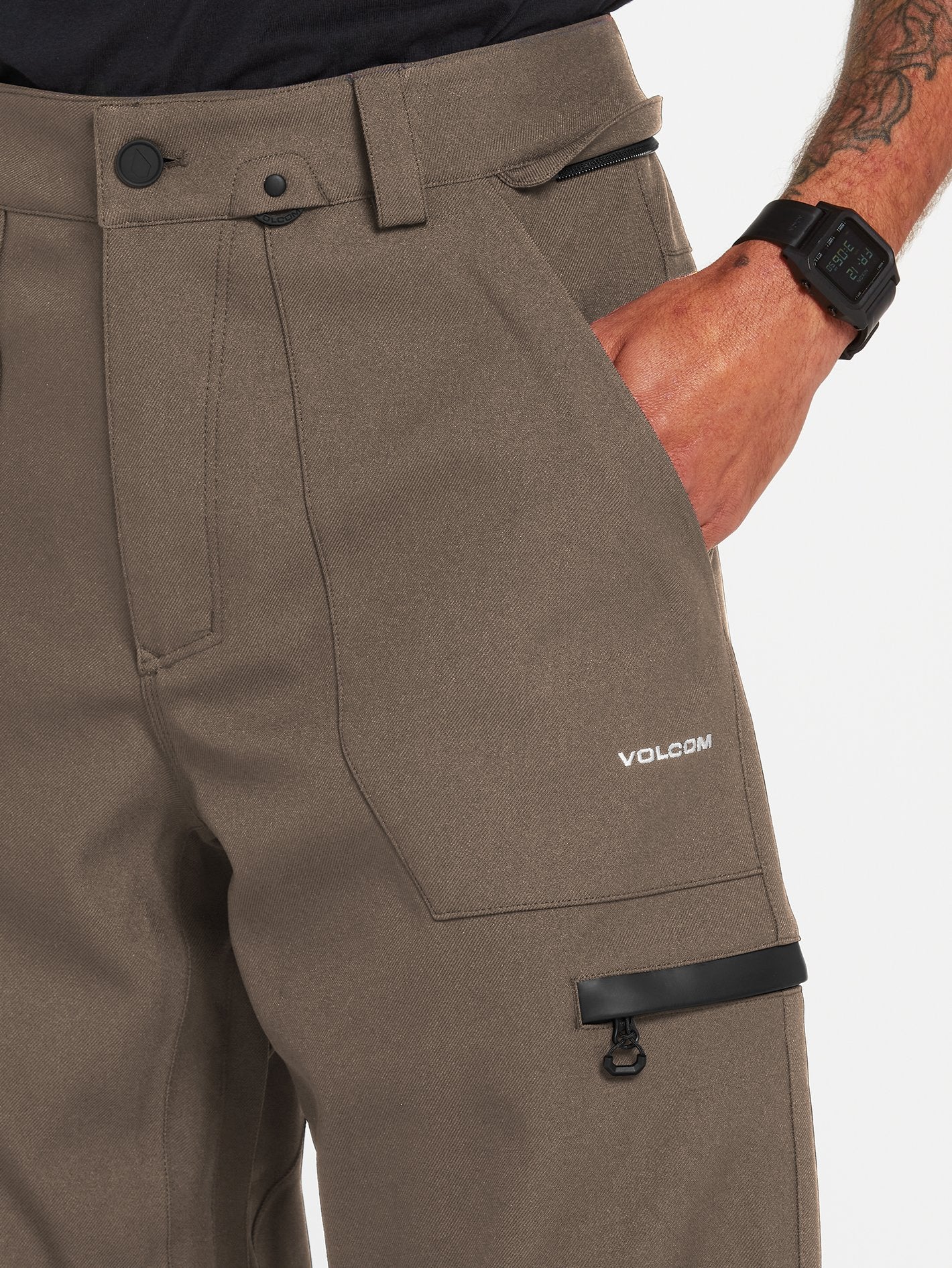V-Line Trousers - DARK TEAK