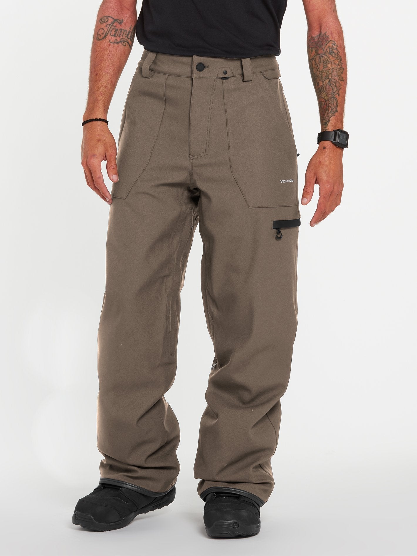 V-Line Trousers - DARK TEAK