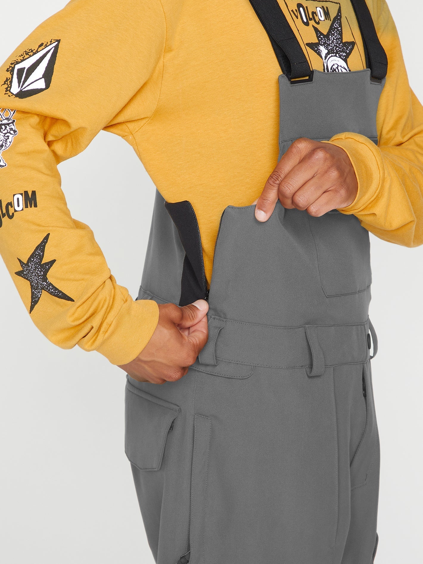 Roan Bib Overall - Dark Grey