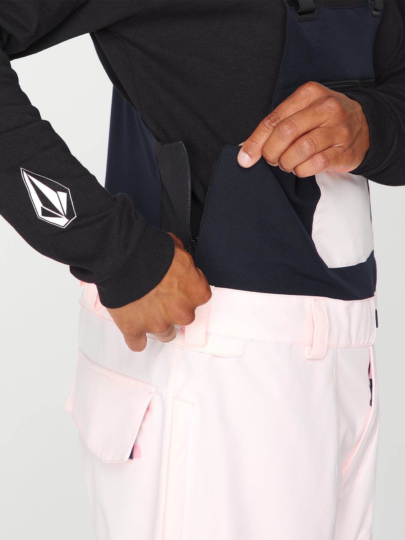Roan Bib Overall - Party Pink
