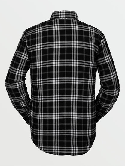 Sherpa Flannel Jacket - Black
