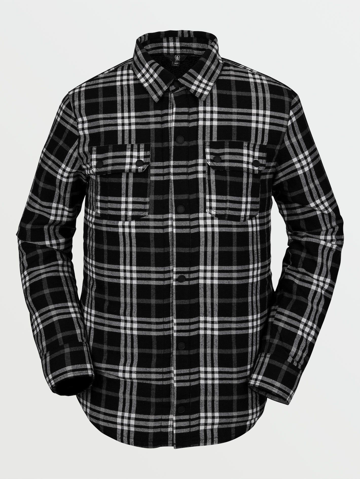 Sherpa Flannel Jacket - Black