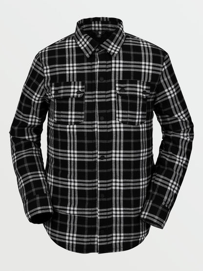 Sherpa Flannel Jacket - Black