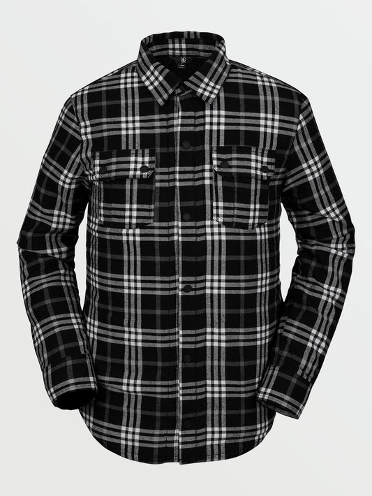 Sherpa Flannel Jacket - Black
