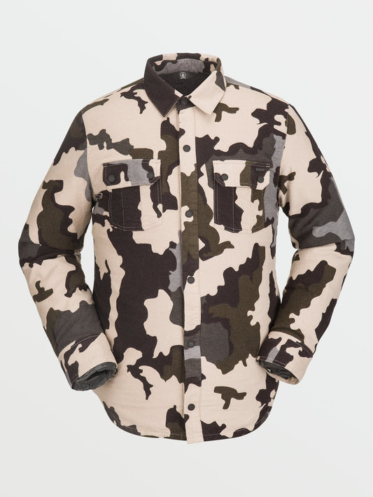 Sherpa Flannel Jacket - DRILL KHAKI
