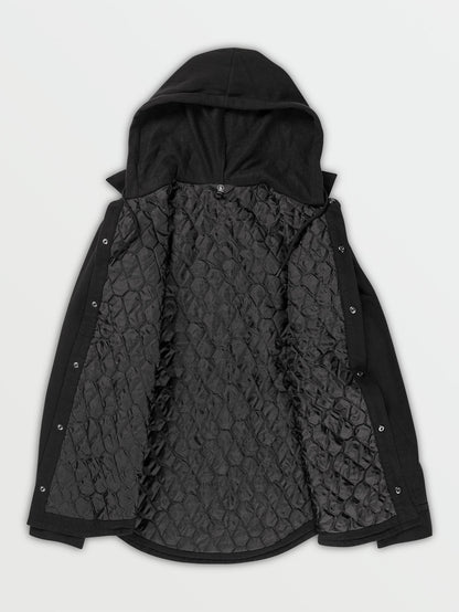 Field Insulated Flannel Jacket - BLACK ON BLACK
