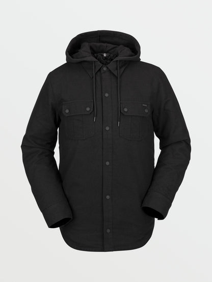Field Insulated Flannel Jacket - BLACK ON BLACK
