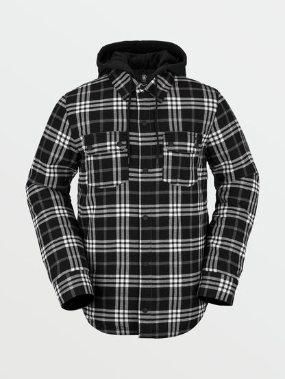 Field Insulated Flannel Jacket - BLACK