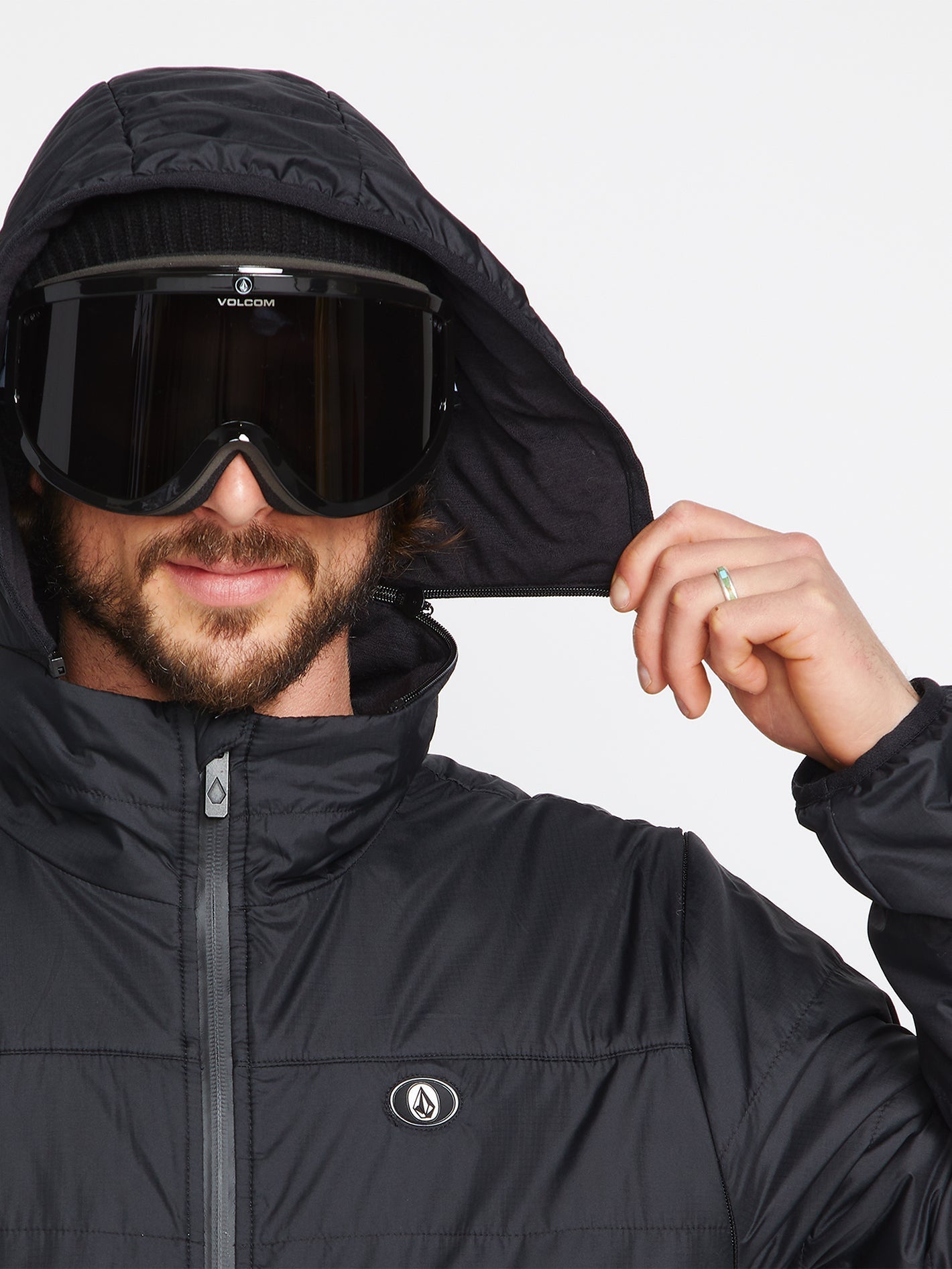 Utility Puff Jacket - Black