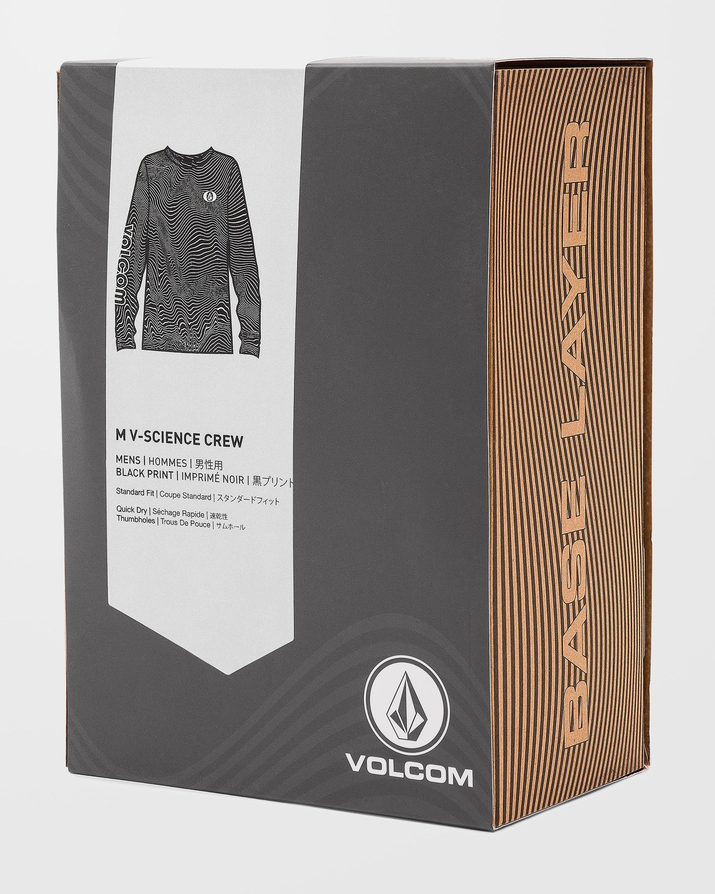 M V-Science Base Layer Top - Black Print