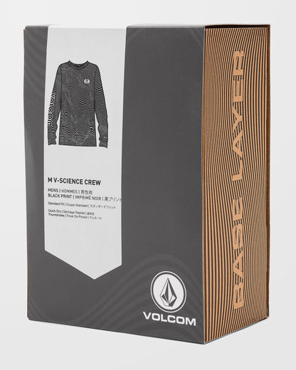 M V-Science Base Layer Top - Black Print